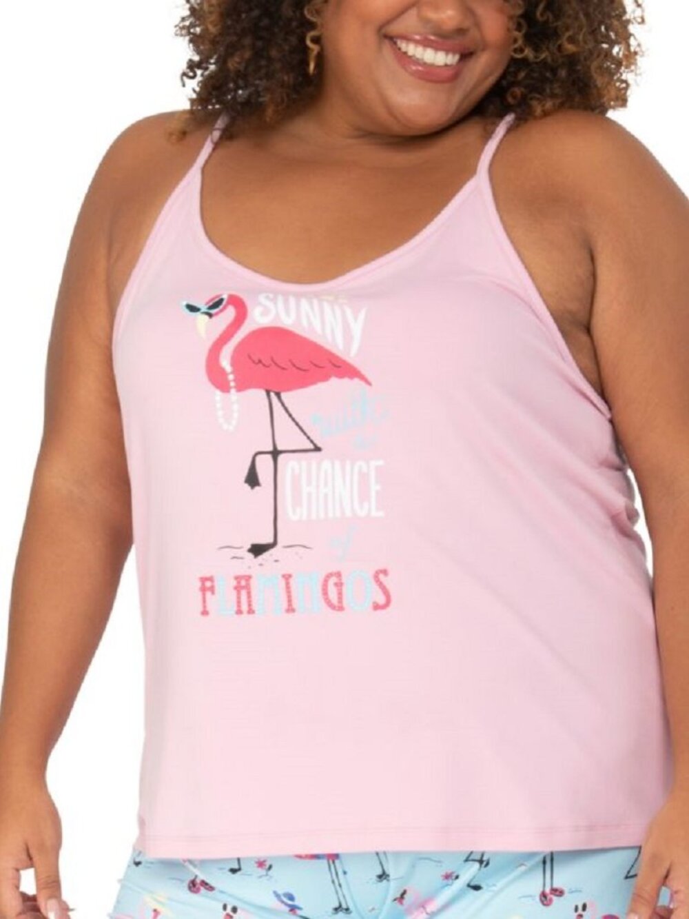 Munki Munki Womens Flamingo Tank Top